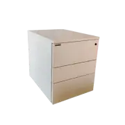 Caisson - Haworth - 3 tiroirs - Bois clair - SCOP3 - Sans clé